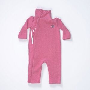 Ralph Lauren Pink Wrap-Front Baby One-Piece Footie